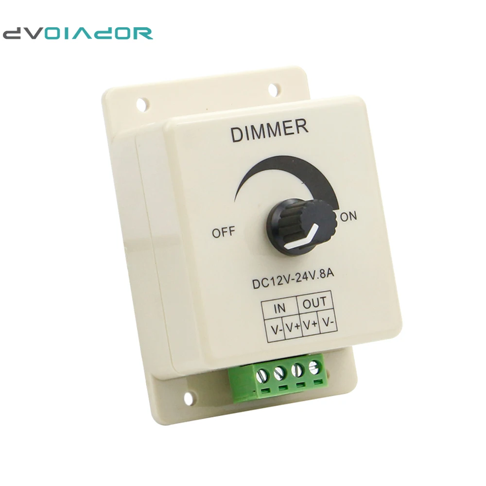 Dvolador ШИМ Диммер контроллер для светодиодные фонари или ленты adjustable brightnes