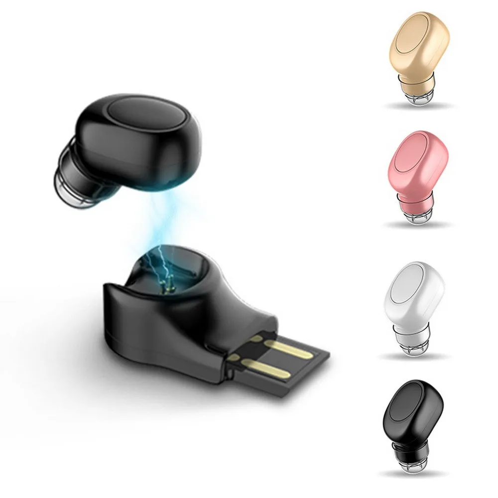 4 цвета невидимые Bluetooth наушники стерео Беспроводная гарнитура Handfree Bluetooth автомобильный комплект наушники для всех телефонов USB зарядная док-станция