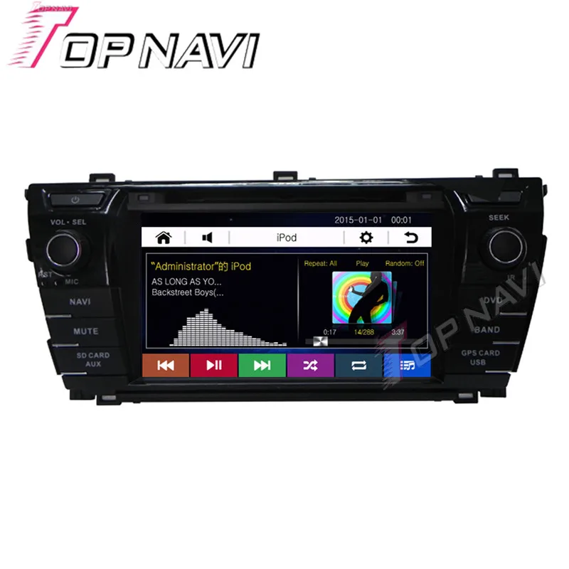 Topnavi 7-дюймовый автомобильный DVD GPS для Toyota Corolla 2014- (низкая версия) автомобильное