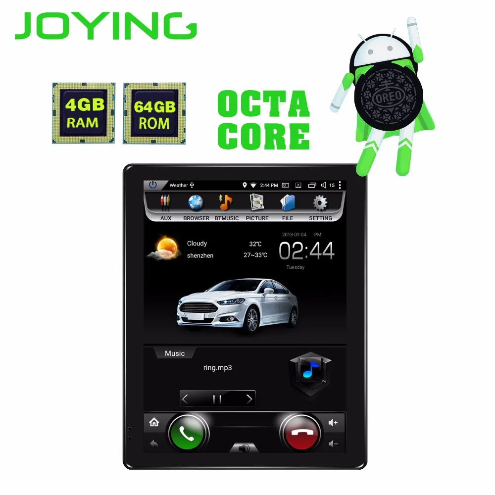 JOYING 2 din автомагнитола 9,7 дюймов Android 8.1.0 аудио усилитель чип TDA7851 4 Гб ОЗУ 64 Гб ПЗУ gps Автомобильный мультимедийный плеер головное устройство