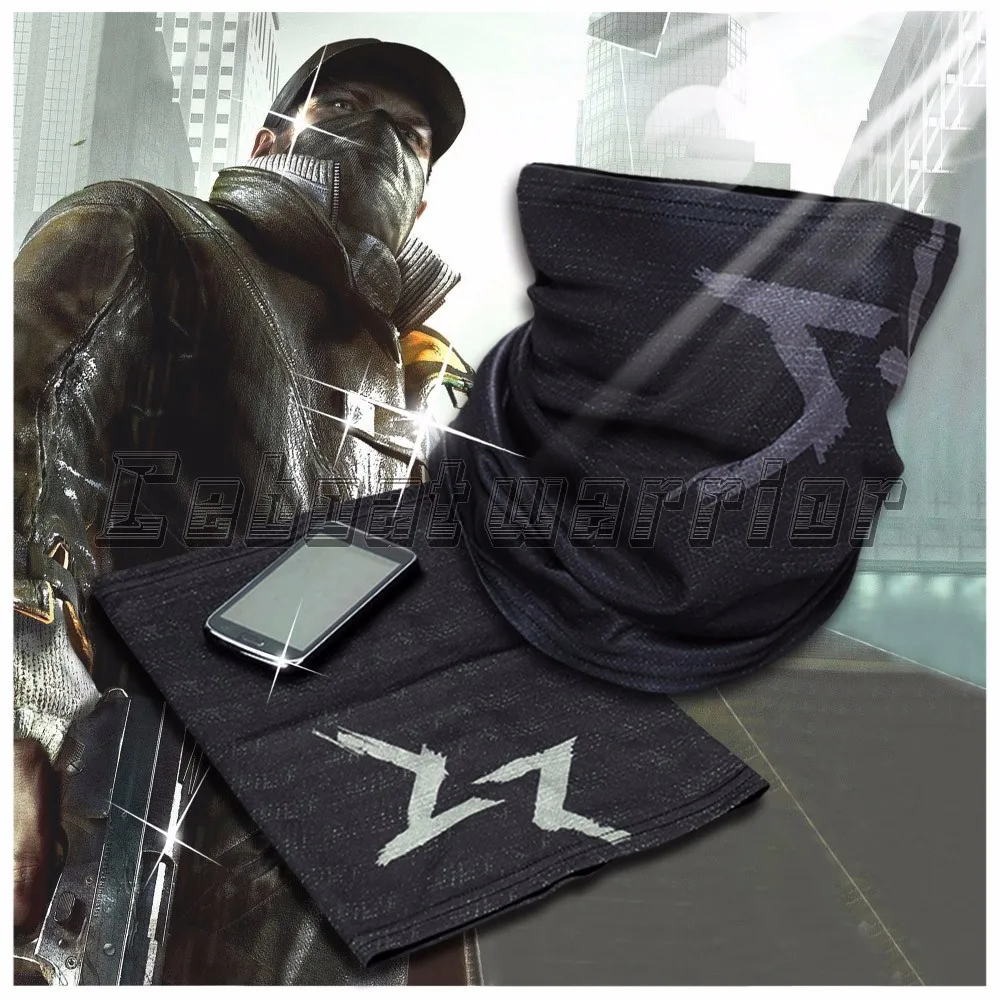 Watch Dogs Aiden Pearce маска для лица грелка шеи видео игра шарф для косплея костюм маска
