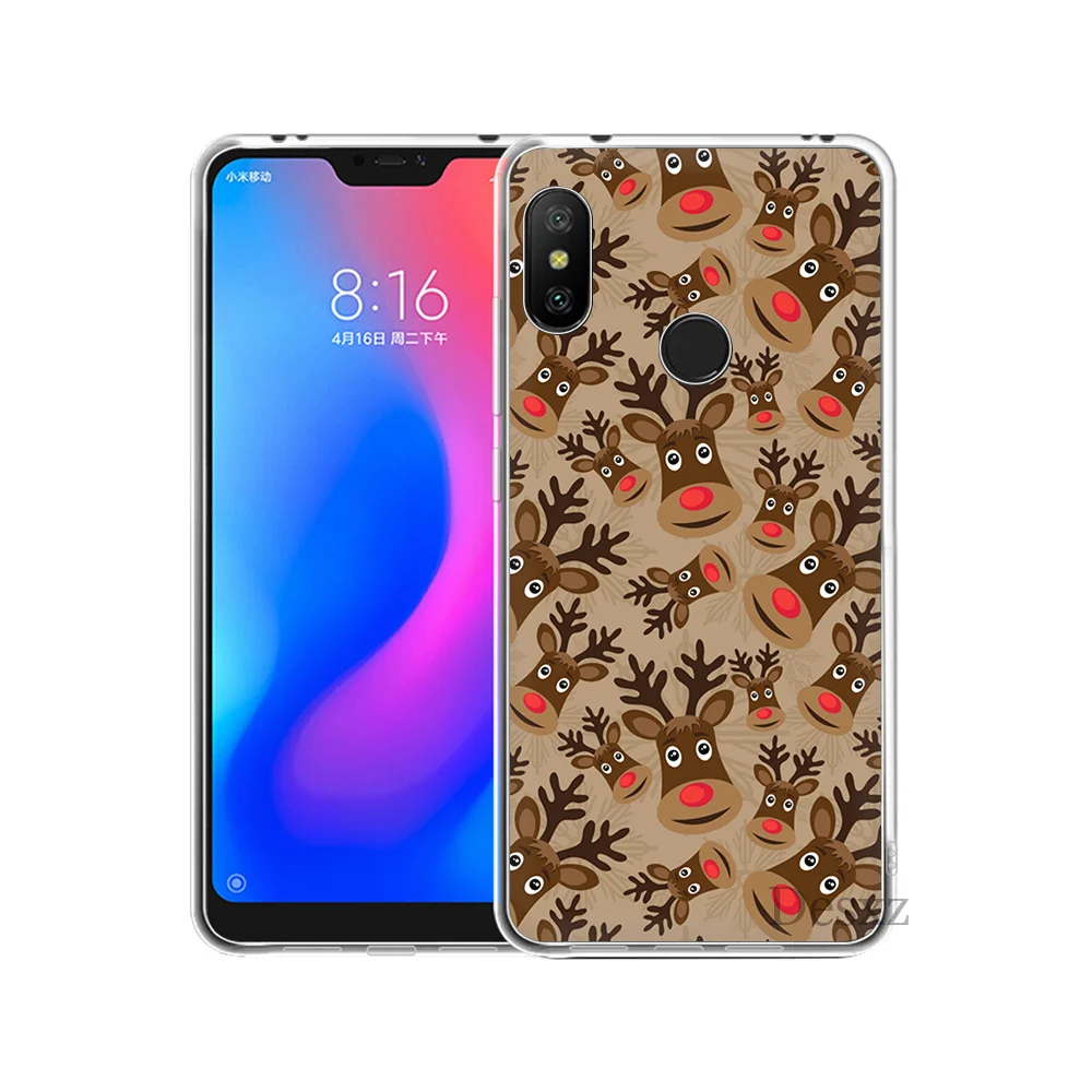 Веселый Чехол для телефона с рождественским рисунком обложка Redmi Note 3 4 4X5 Pro