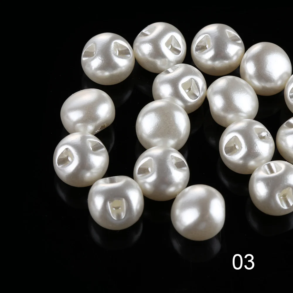 Style 1-11.5mm 50 шт. 10 мм круглые Швейные жемчужные грибы пуговицы для скрапбукинга одежда декоративная DIY ремесла Инструменты, одежда аксессуары для платья - Цвет: Style 1-11.5mm