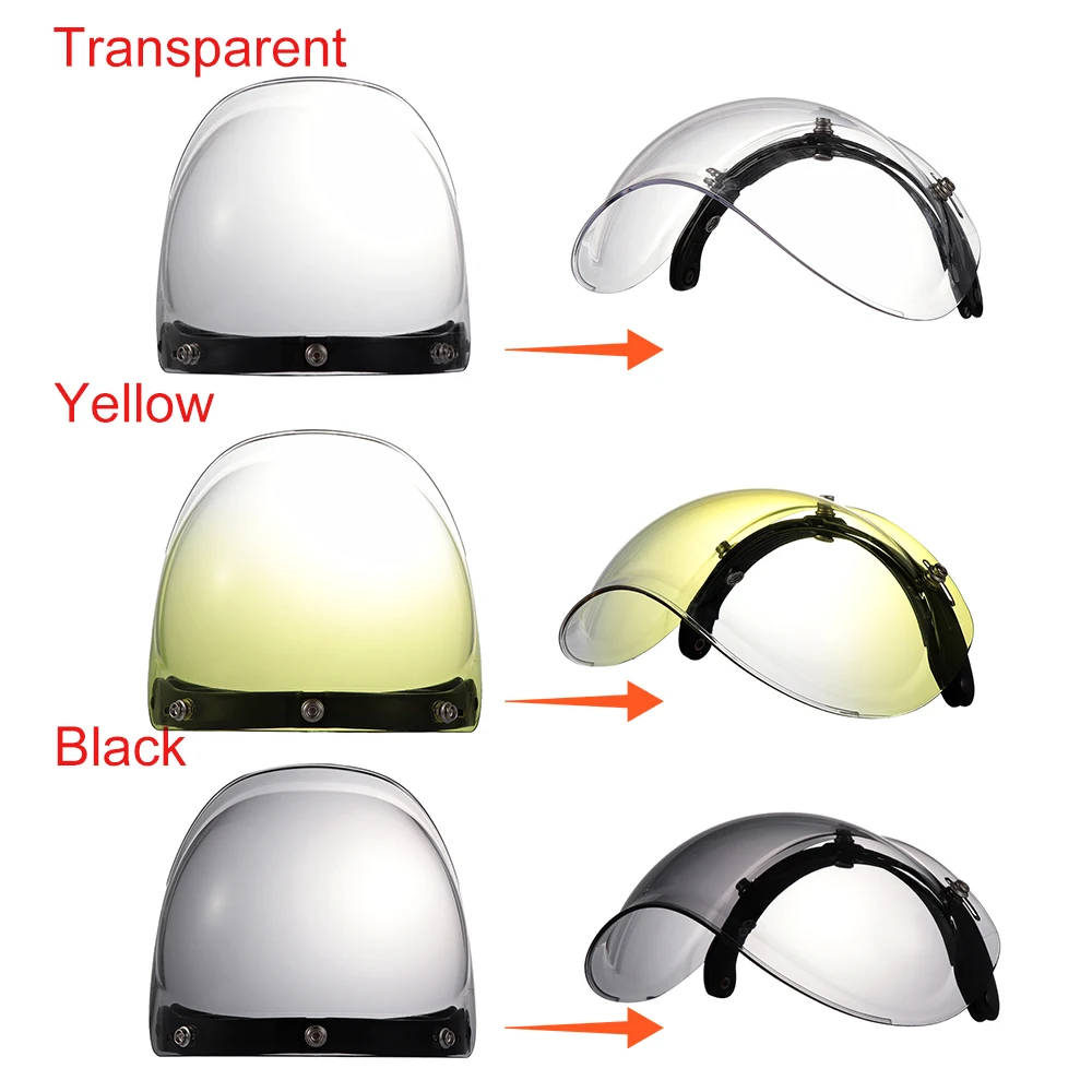 Motorcycle Helmet Lens + Frame Vintage Durable Bubble Visors Wind Shield Windscreen Riding Protection Security For Harley | Автомобили и