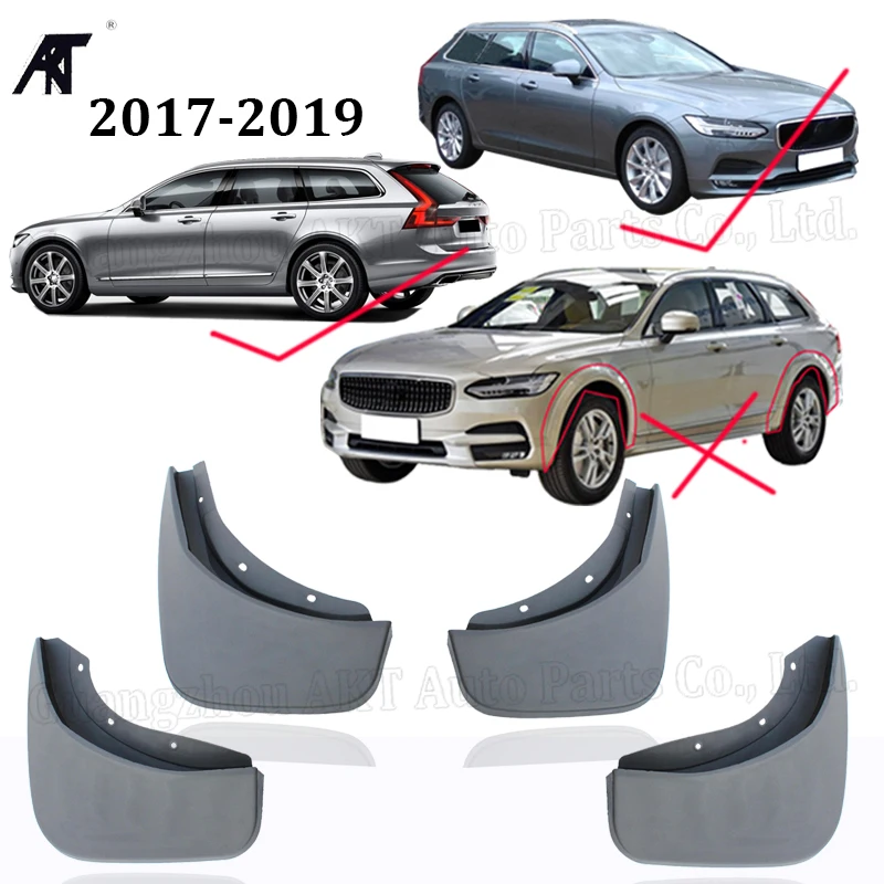 Брызговик для автомобиля Volvo V90 2017 2018 2019 поперечный кантри передние и задние литые