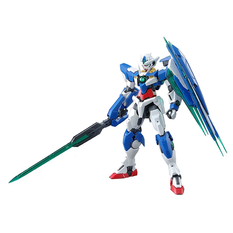 Bandai Gundam MG 1/100 00 Qan[T] Полный сабля мобильный костюм сборки модель Наборы фигурки