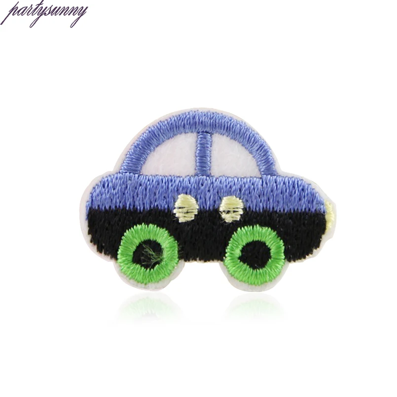 PF 20 шт./лот мультфильм мотив патчи рыбы автомобиль Вышитые Утюг на швейной патч