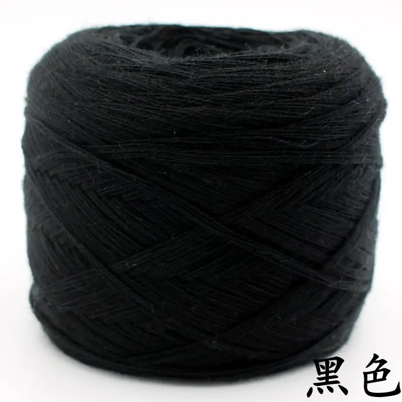 black 250 г/шт. неотбеленная оригинальная экологическая здоровая 70% шерстяная вязанная Пряжа Детская натуральная мягкая пряжа для вязания крючком - Цвет: black