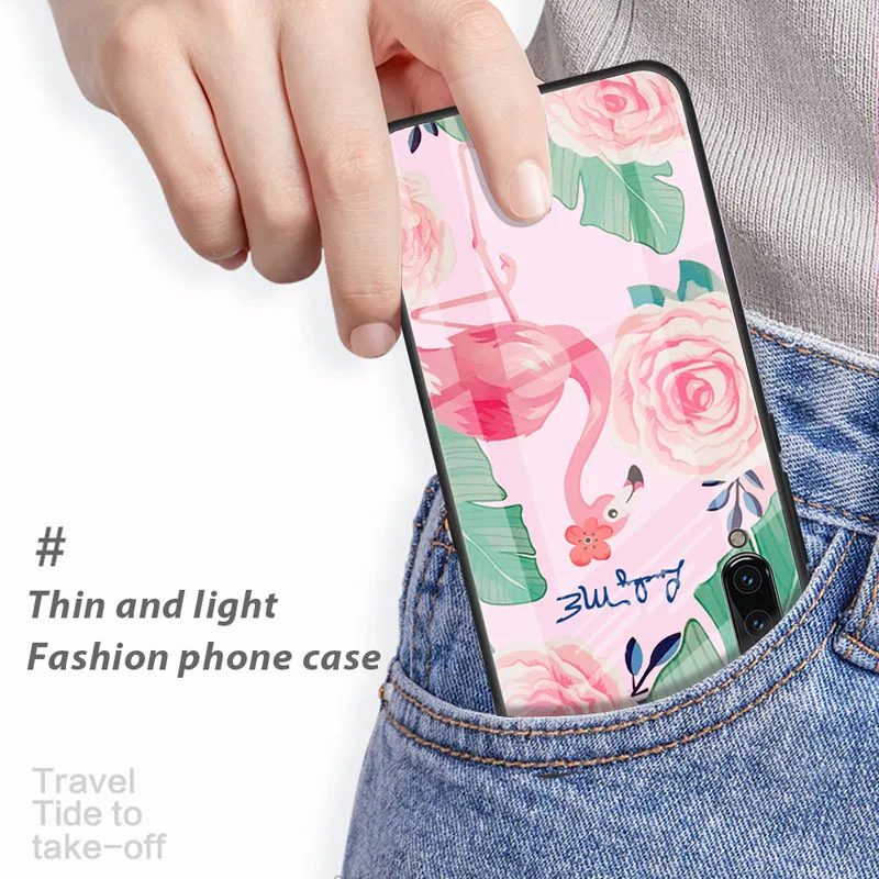 Градиентный чехол из закаленного стекла для Xiaomi Redmi Note 7 5 6 Pro Pocophone F1 Mi8 MIX3 Lite 6X 5X Mi9 SE