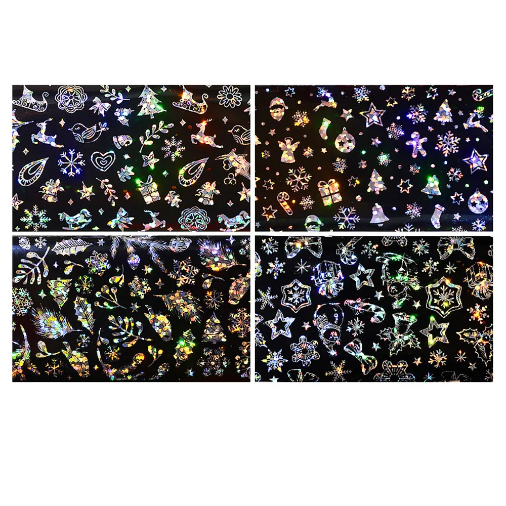 Наклейки для ногтей 4 шт. водные переводные наклейки дизайна клей полировки