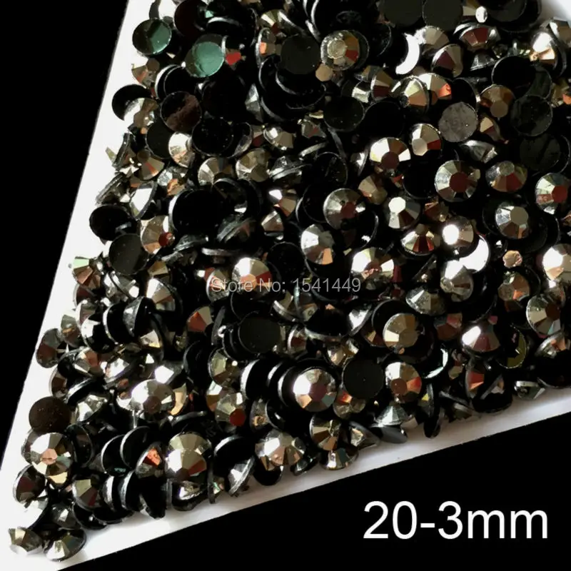 

1000pcs/bag 3mm 14 Facets DIY Nail Art Resin transparent Rhinestone Round Flat Emerald/Red/Light blue 17#~20#