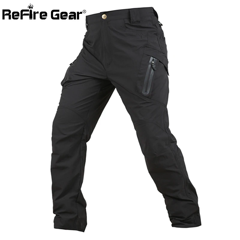 Refire gear летние легкие военные брюки карго мужские быстросохнущие армейские тактические штаны дышащие нейлоновые армейские брюки с большим карманом