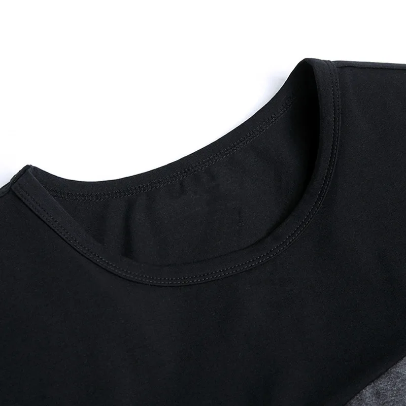 Мужская футболка с круглым вырезом коротким рукавом и контрастными цветами |