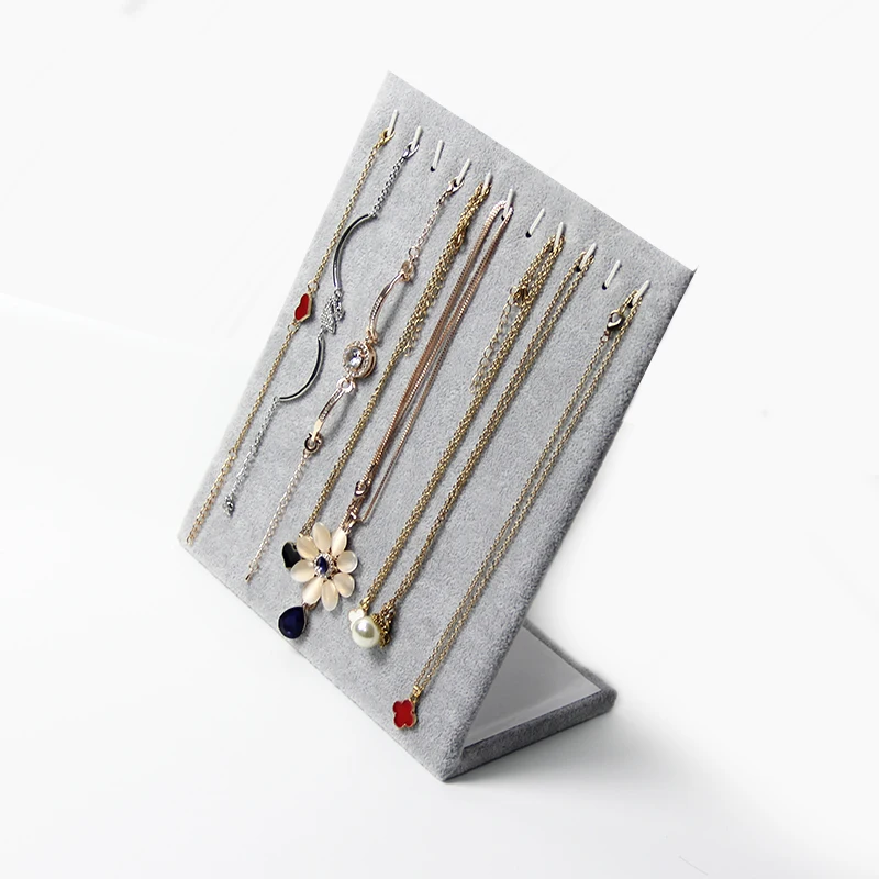 JEWPAC L Форма ожерелья Кулоны стенд с браслетами стойка для выставки ювелирных