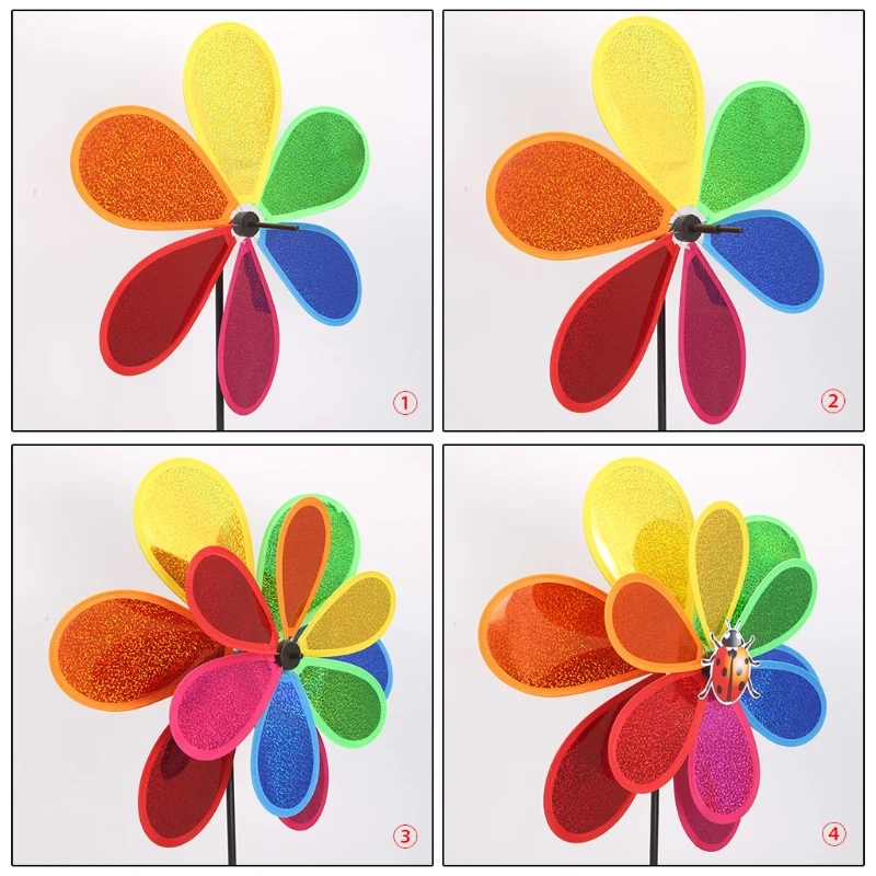 Блестки насекомое мельница вихревой ветер Спиннер домашний дворовый садовый