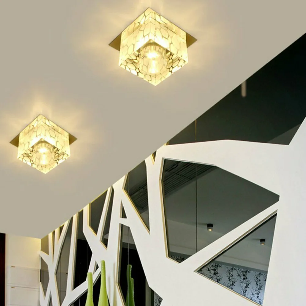 Dikale Modern 5W Crystal LED Ceiling lamp Fixture for Indoor Lamp Surface Mounting crystal celling light | Лампы и освещение