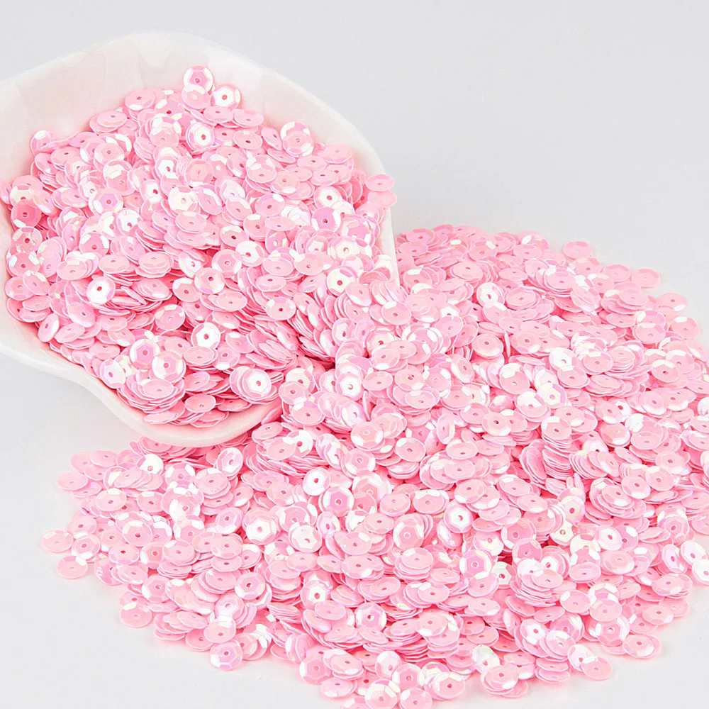 6mm cup ab pink Розовые блестки 3 мм-30 мм плоские круглые ПВХ свободные пайетки для рукоделия блестки Швейные украшения DIY аксессуары Lentejuelas Para Coser - Цвет: 6mm cup ab pink