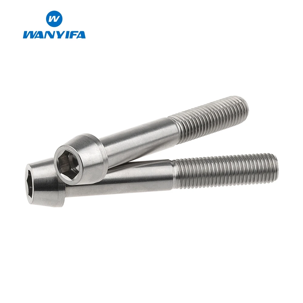 Wanifa 4 шт. M10x70mm 1 5 25 мм Шаг коническая головка Титан Ti Болт подходит суппорт Moun|ti