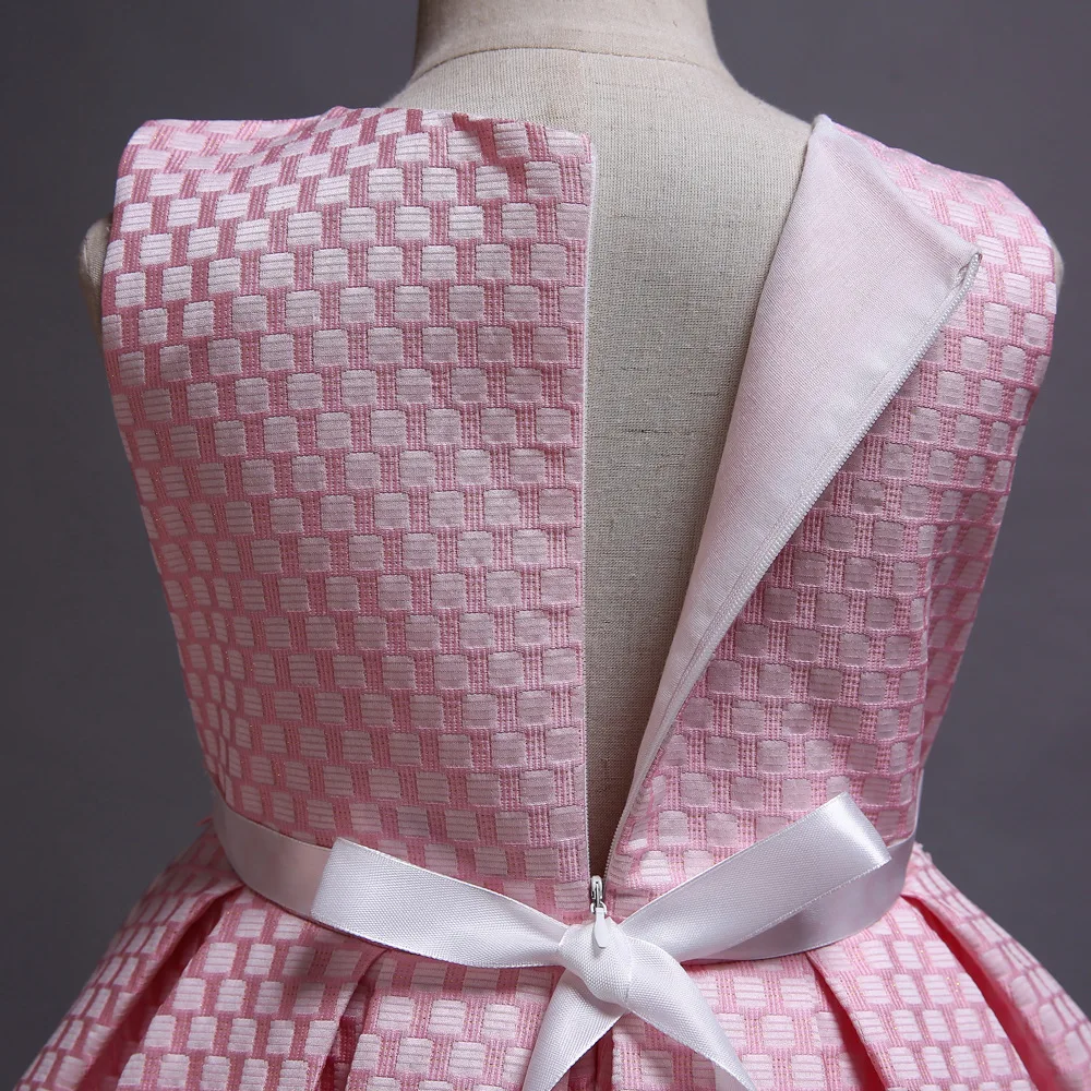 2019 клетчатое жаккардовое платье для девочек/красивое вечернее принцессы |