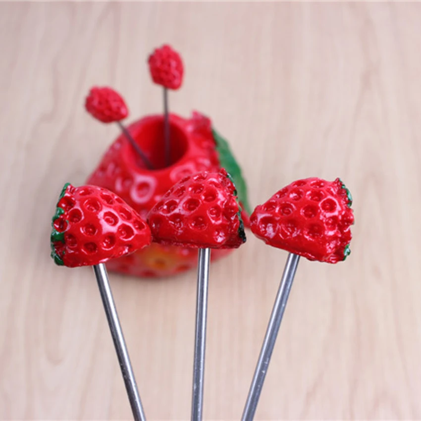 Бытовые принадлежности вилка Милые Фрукты Вилка фрукты Подпись для домашнего