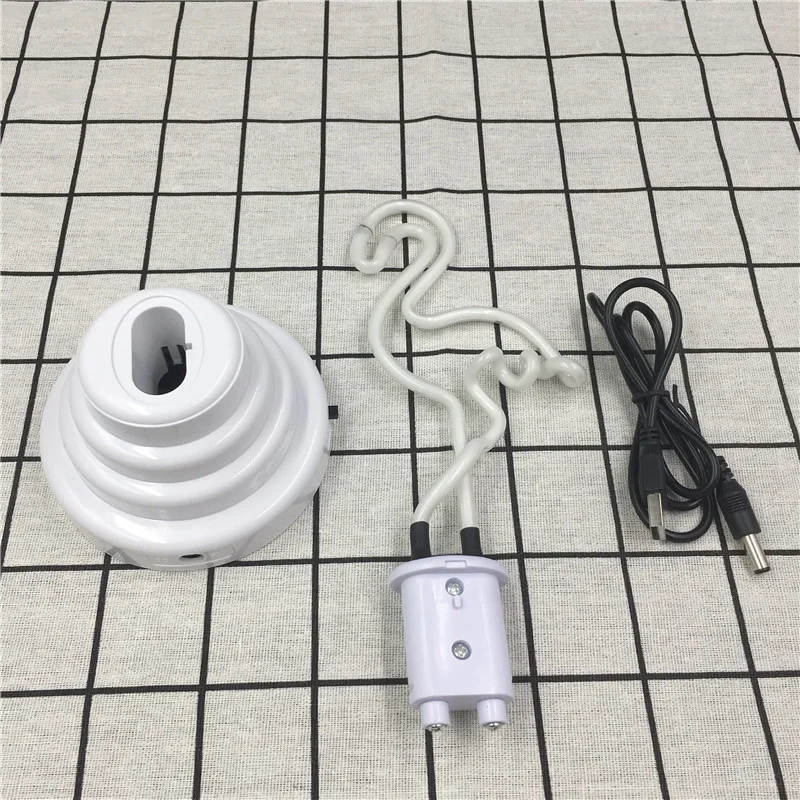 Leedome USB источник питания Праздничная Светодиодная лампа неоновое стекло ручной