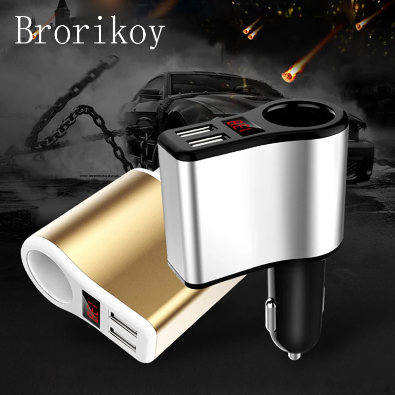 Автомобильное зарядное устройство с двумя портами 2.4A USB Smart Auto для мобильного
