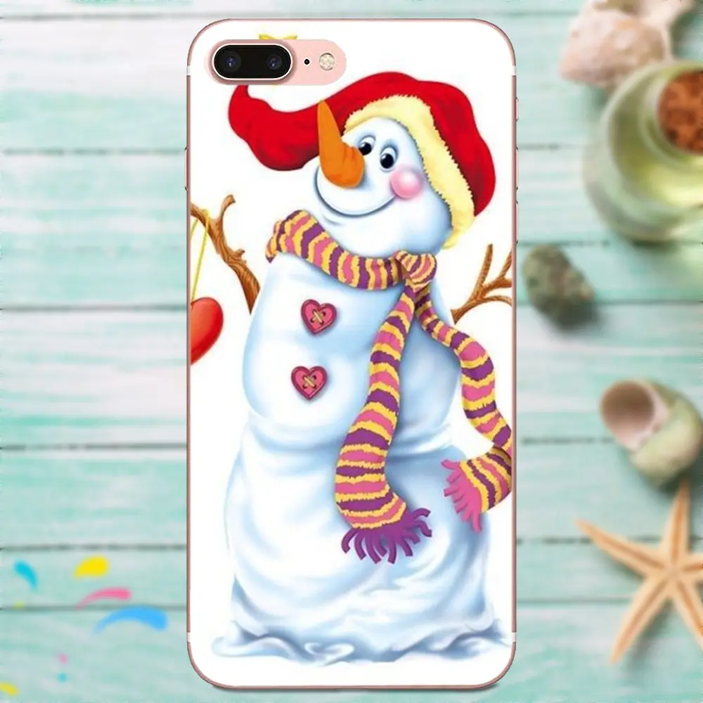 Рождественские подарки Санта Клаус Снеговик для Huawei P8 P9 P10 P20 P30 Mate 7 8 9 10 20 Lite Plus Pro