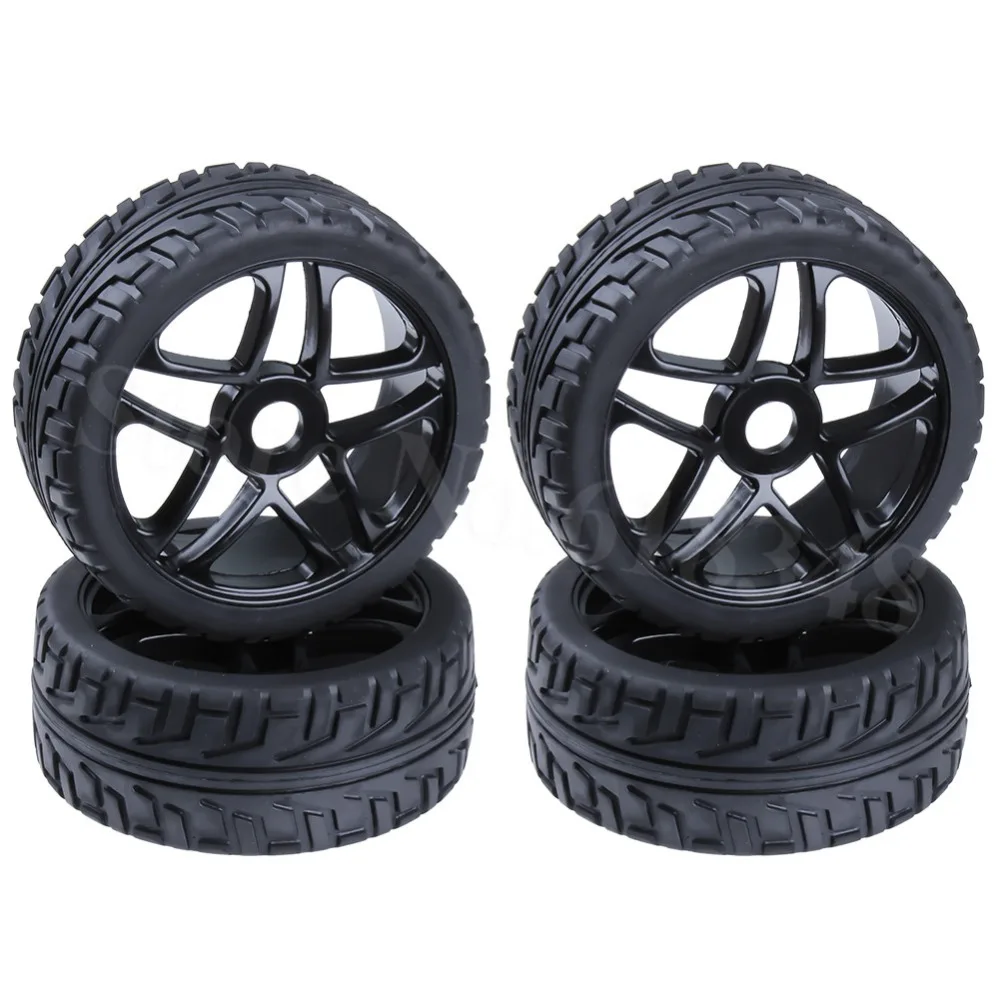 

4pcs 3.2" RC 1/8 Off Road Buggy Tires & Wheels Rims 17mm Hub Fit HSP Redcat HPI Kyosho Tamiya Losi