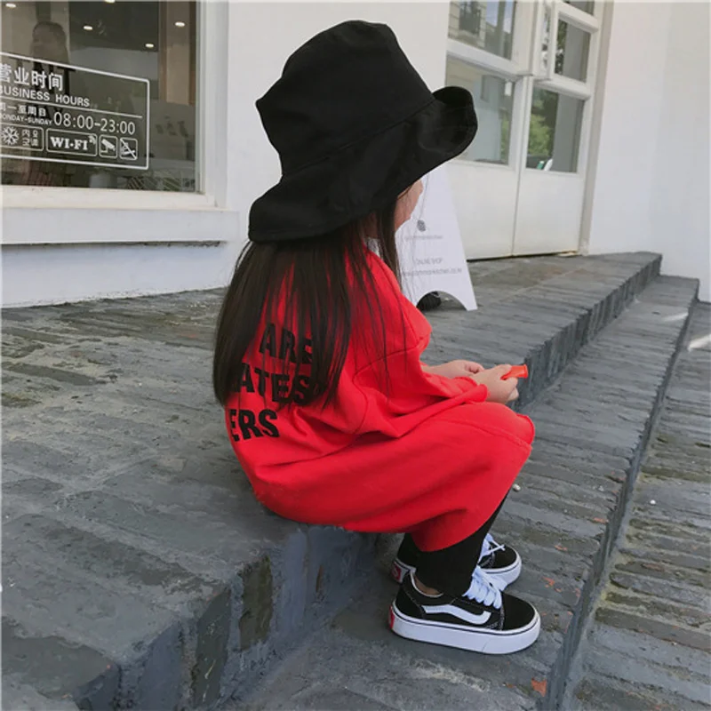 Детская одежда 2019 платье для девочек на весну осень детское задняя футболка с