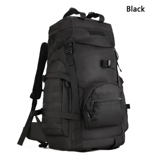 Black Тактический Военный Рюкзак Molle камуфляж путешествия Спорт на открытом воздухе Ультра-легкая сверхмощная сумка Кемпинг Туризм прямая - Цвет: Black