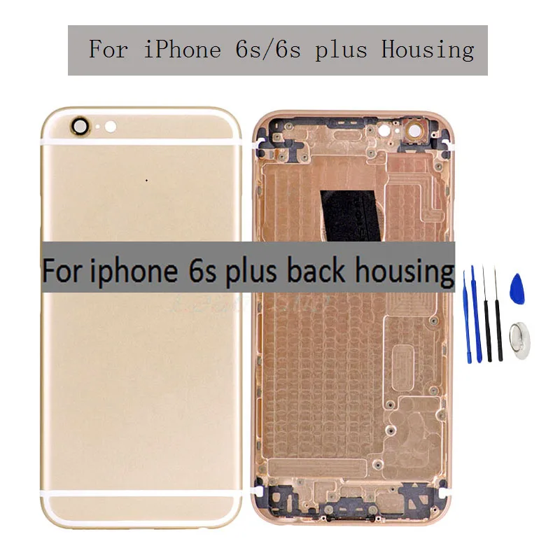 Новинка для iphone 6/6/6 plus/6 S plus крышка батареи задняя крышка Корпус задняя дверь Чехол средняя рама шасси с боковой сборка кнопок