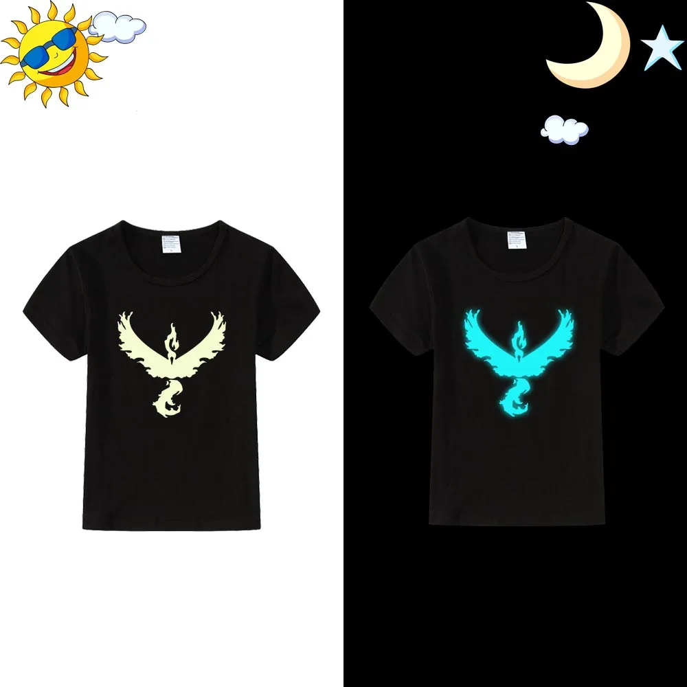 Футболка LYTLM Pokemon Go Team Valor для мальчиков летняя одежда с длинными рукавами для маленьких мальчиков 10 лет футболки с покемонами для детей, футболка Fille