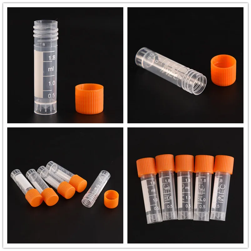 Высокое качество 20 шт 1 8 мл Выпускной центрифуга трубки объем флаконы Бутылочки с