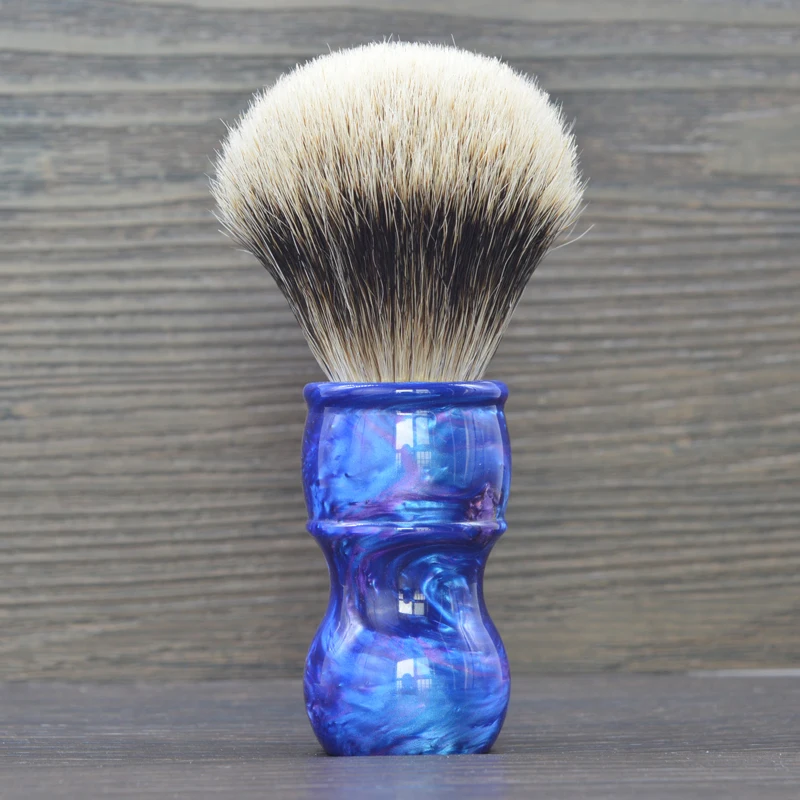 DS 26 мм двухполосная щетка для бритья волос барсука Galaxy ручка из смолы
