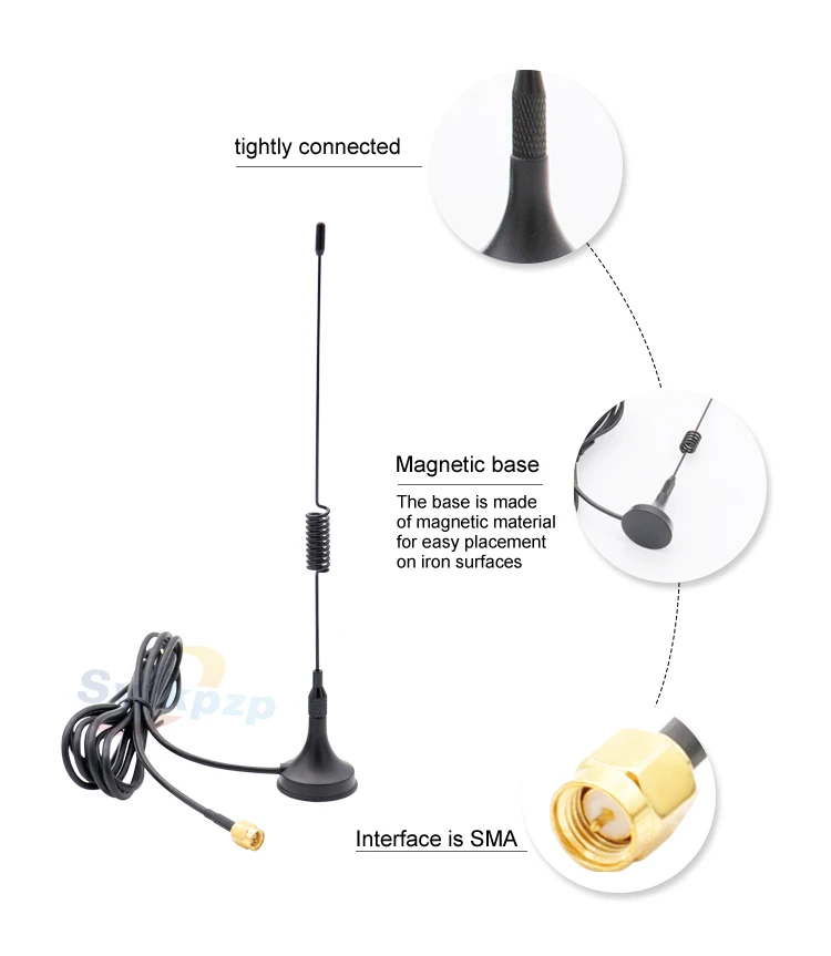 GSM GPRS 3g Чистая медь RG174 антенна SMA всенаправленные LTE антенны 5dBi Male wifi антенна для связи