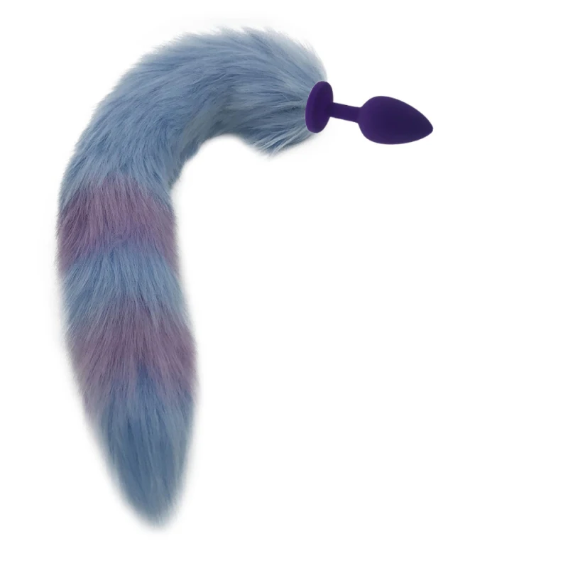 Силиконовая Анальная секс игрушка пробка лисий хвост Анальный массажер вставка