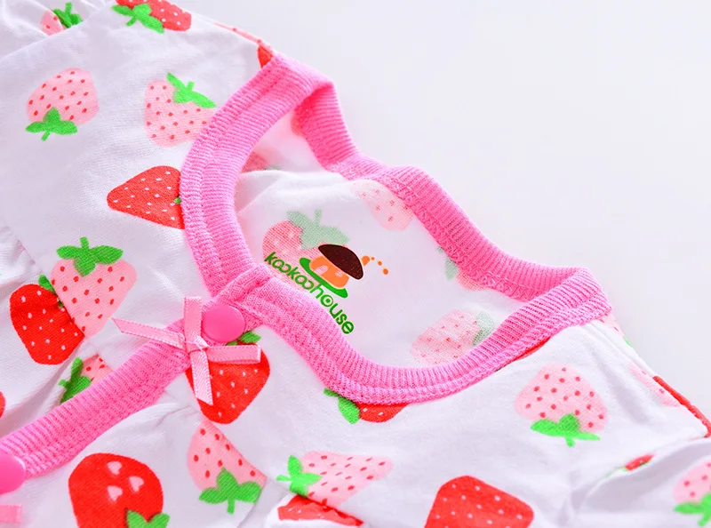 KiDaDndy детские комбинезоны 3 шт. От 0 до 1 года мягкие и удобные хлопковые детские комбинезоны летние LXM132