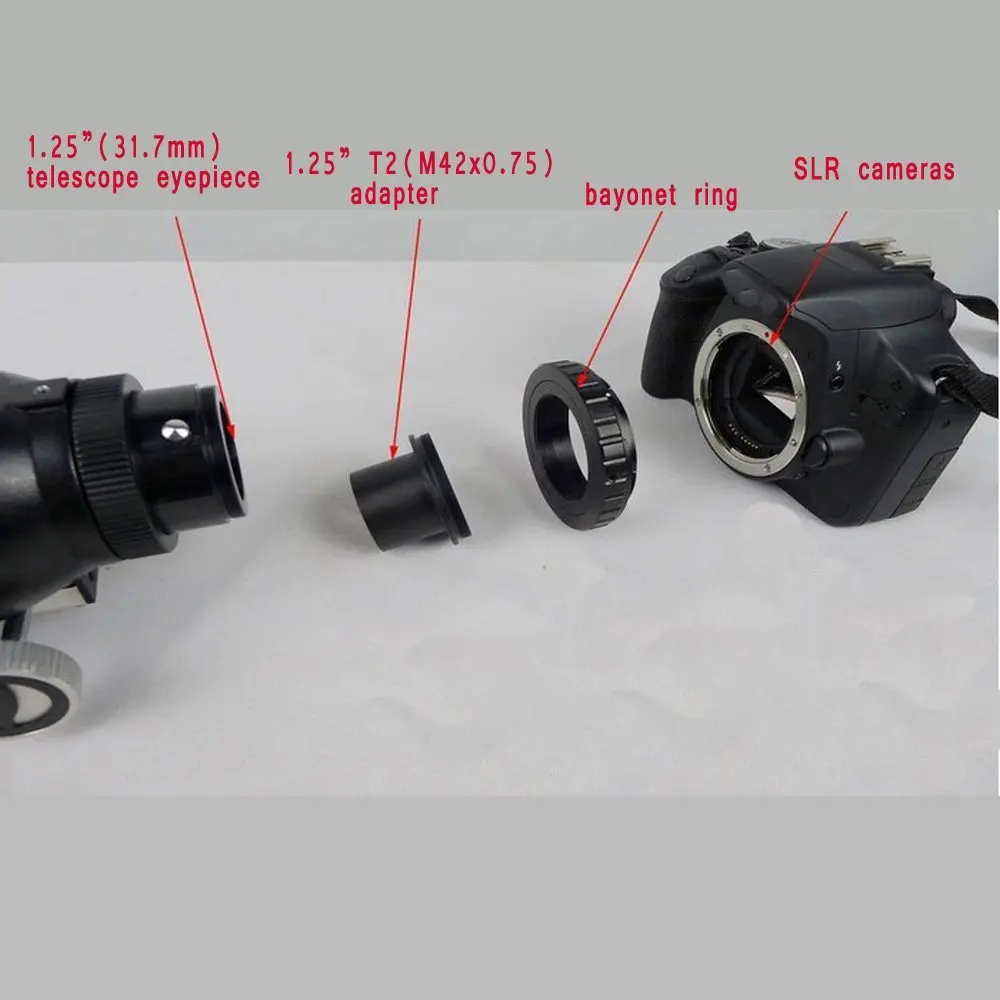 1 25 дюйма T mount может использоваться вместе с профессиональным ring телескопом