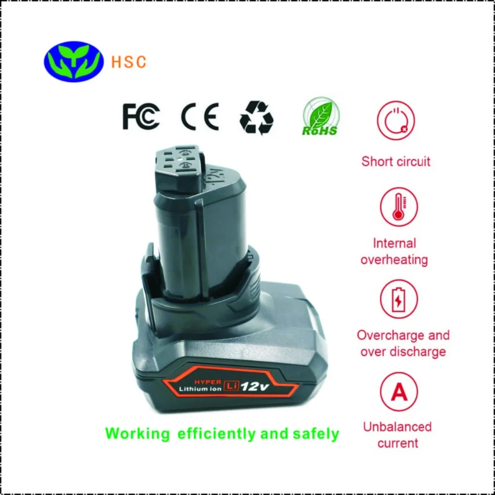 3.0Ah RID12B литий Батарея 12V Замена указывающего нам AC82008 130188001/AEG L1215 L1215P L1215R L1230 R86048 Батарея 12V