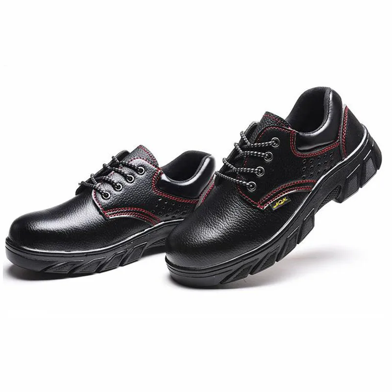 Black low shoes01 Защитная обувь со стальным носком; защитная обувь для мужчин; Рабочая обувь; Мужская водонепроницаемая обувь; Цвет Черный; износостойкая обувь; Размер 12; DXZ003 - Цвет: Black low shoes01