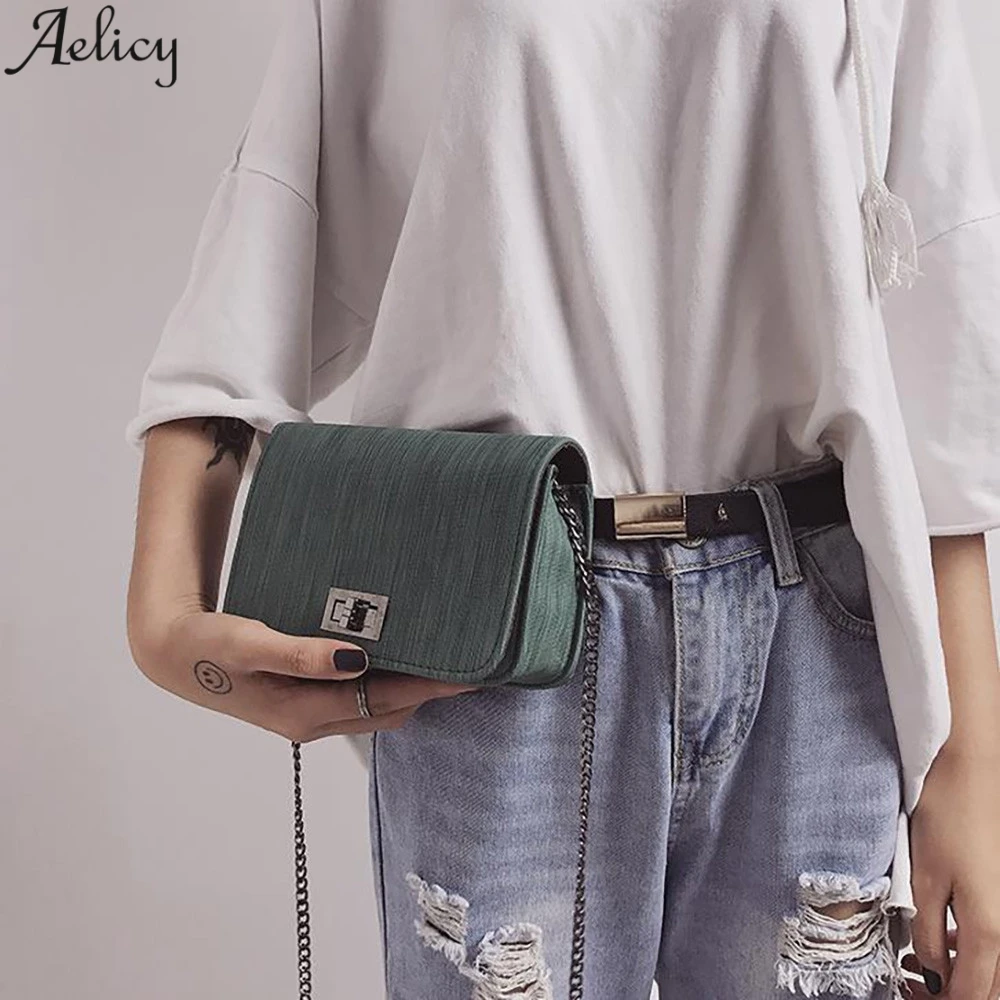 Aelicy модная женская мини сумка через плечо из искусственной кожи мессенджер с