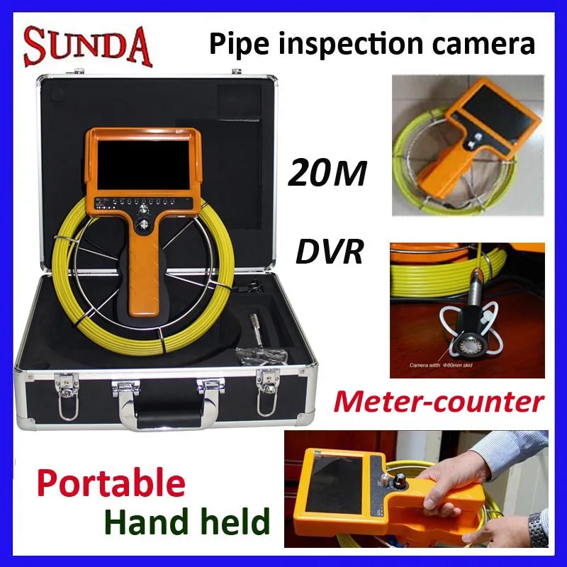 20 метров переносной ручной подводный дренажный трубопровод Инспекционная
