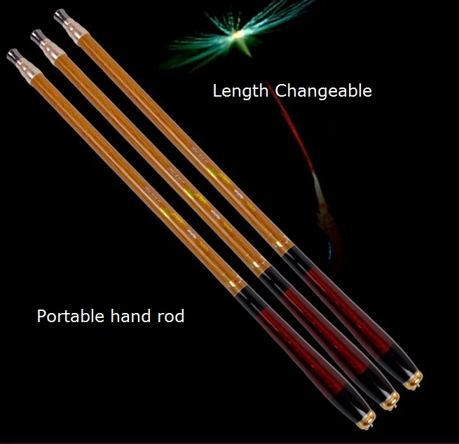 Портативная ручная Удочка с регулируемой длиной для дикой рыбалки|hand rod|portable