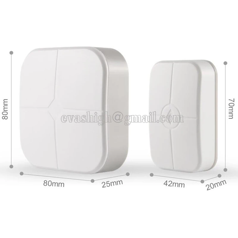 Домашний Беспроводной светодиодный умный дверной звонок 36 мелодий колокольчики