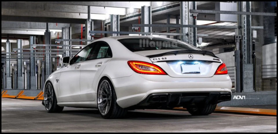 Стиль renntech Стекловолоконный диффузор, губа на задний бампер для Benz CLS Class CLS350 CLS63 AMG W218 спортивный бампер 2011- год