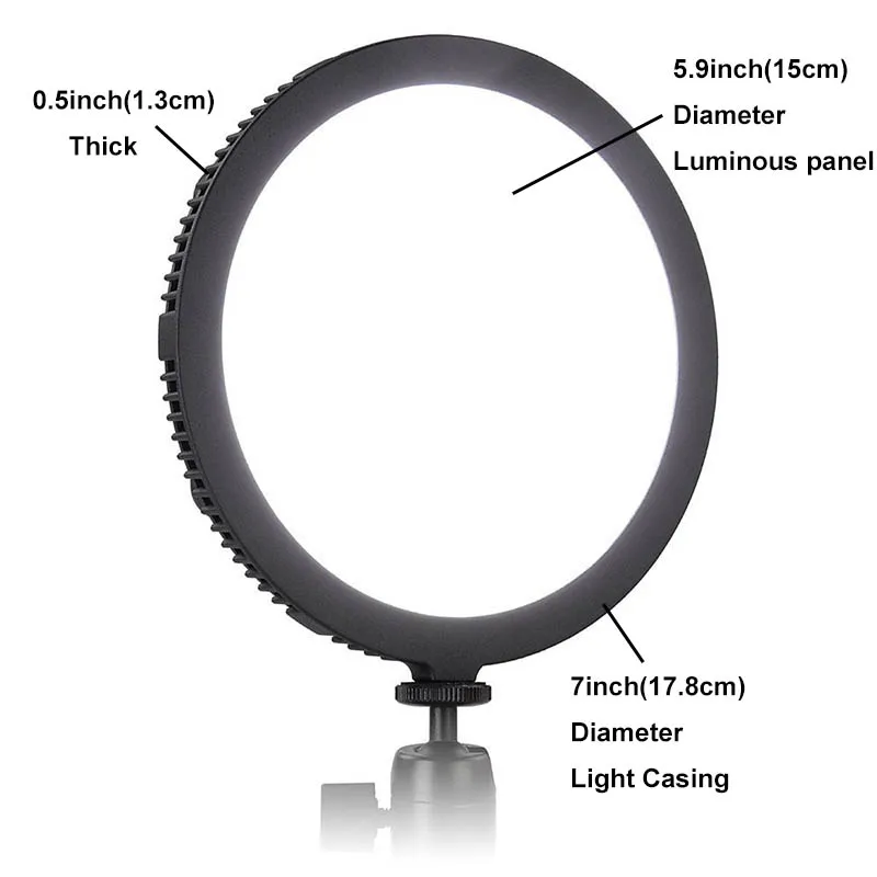 C200R Профессиональный FlapJack 7 &quotLED Edge Light CRI 93 5600K круглая фотография дневной свет