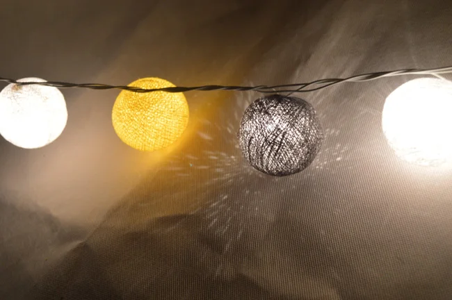 20 шт./компл. ватным тампоном гирлянды Фея вечерние свадебный Декор для дома и сада