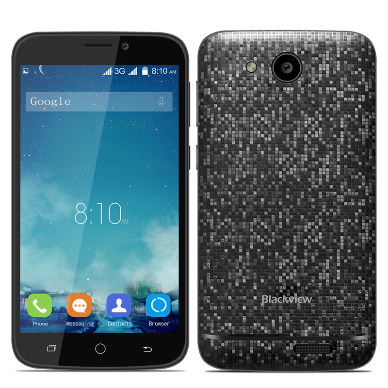 Оригинал Blackview A5 MTK6580 4 ядра сотовый телефон Android 6 0 5 дюйма 3g сети разблокированный