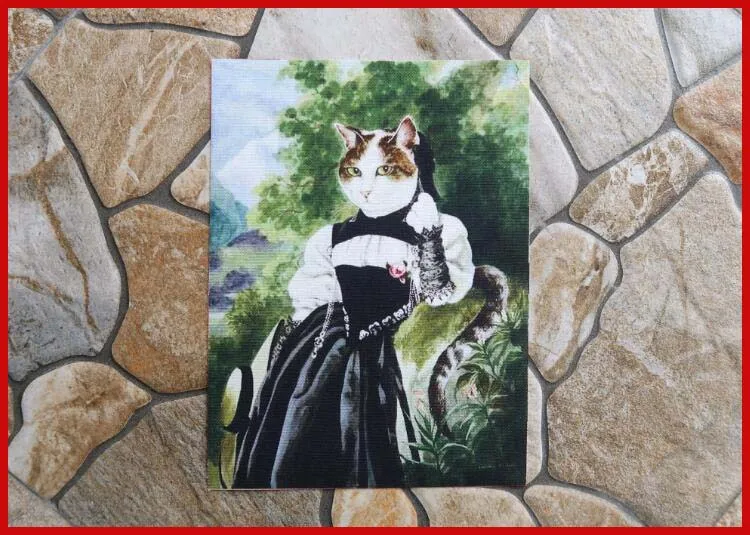 Купить Ван Гог кот дизайн Лоскутная ручная ткань 100% хлопок ручная сделай сам Ткань для шитья пэчворк сделай сам украшение Цифровая Печать Патч