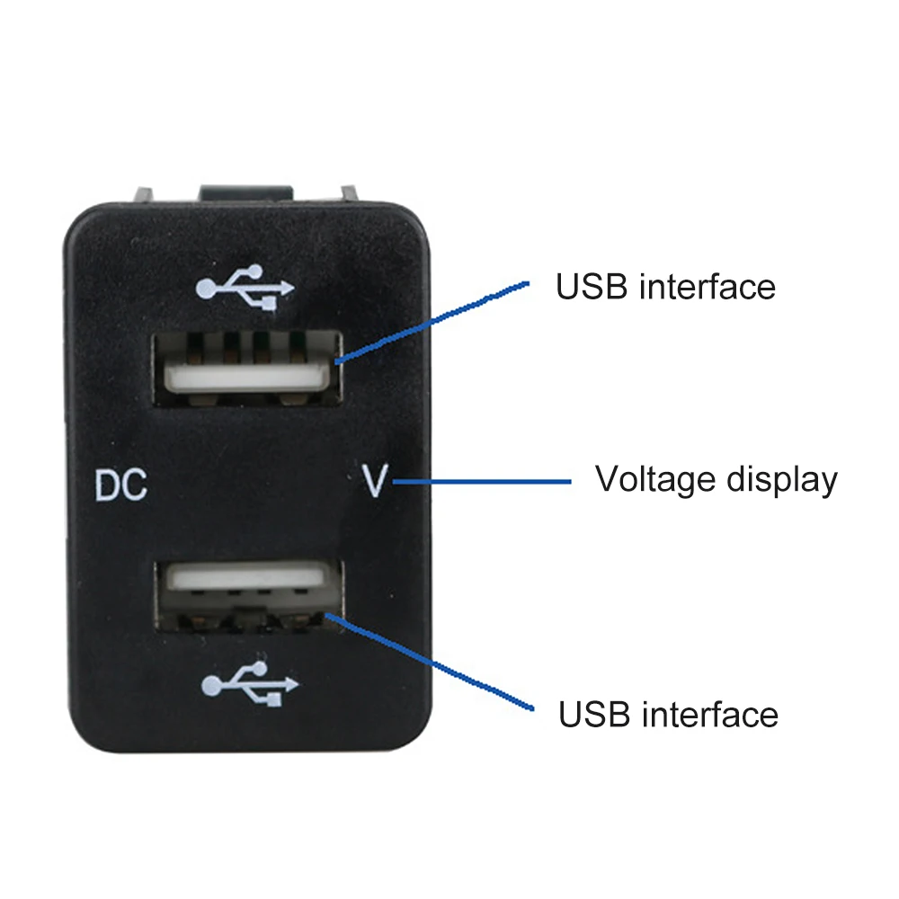 Автомобильное зарядное устройство с двумя USB-портами 5 В 4 2 А автомобильный